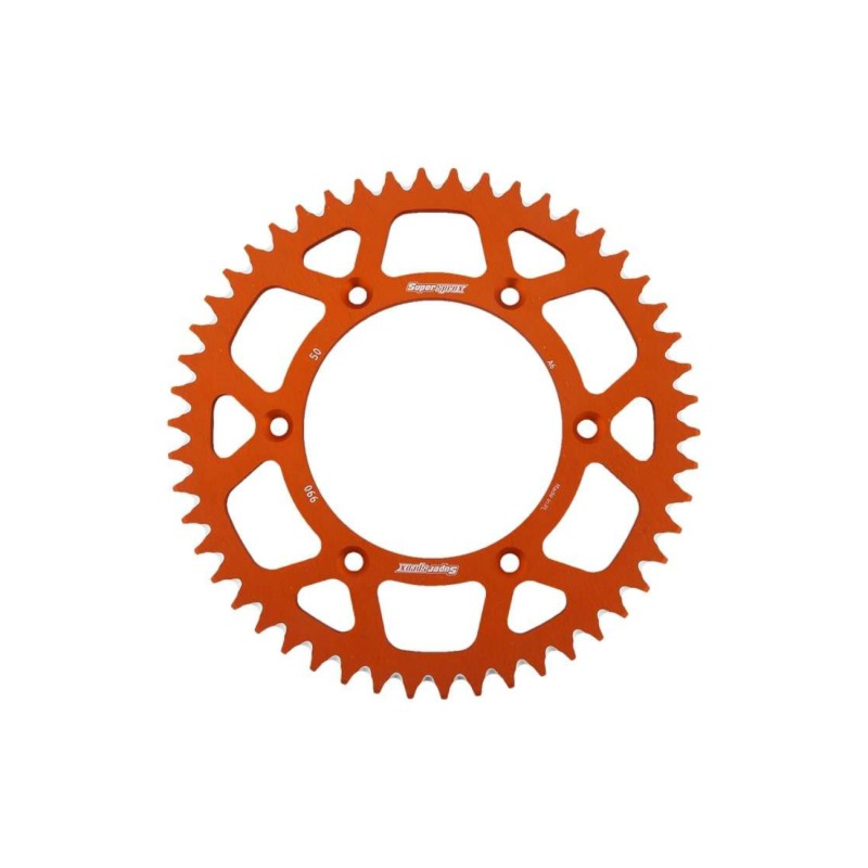 Γρανάζι Τροχού SUPERSPROX/RAL-990-50T ALUMINIUM-Πορτοκαλί (JTR897) KTM/EXC125-250-300'12-17