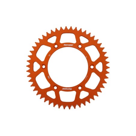 Γρανάζι Τροχού SUPERSPROX/RAL-990-50T ALUMINIUM-Πορτοκαλί (JTR897) KTM/EXC125-250-300'12-17