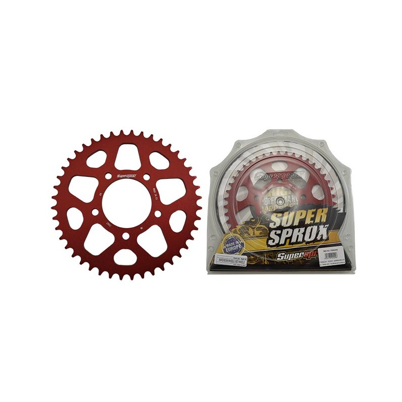 Γρανάζι Τροχού SUPERSPROX/RAL-7092-44T ALUMINIUM-Κόκκινο  (RK5032) BN302,TRK502,LEONCINO500