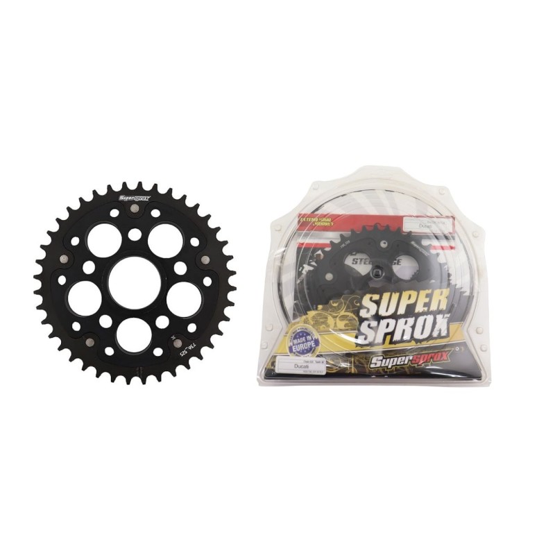 Γρανάζι Τροχού SUPERSPROX/RSA-0736-38T (525) STEALTH Μαύρο-Χρυσό-Ασημί  DUCATI