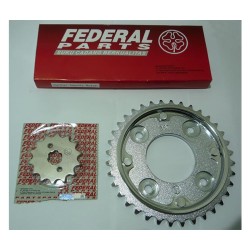 FEDERAL Αλυσίδα-Γρανάζια Κιτ  14/36-420X108L SUPRA-X125I HELMIN
