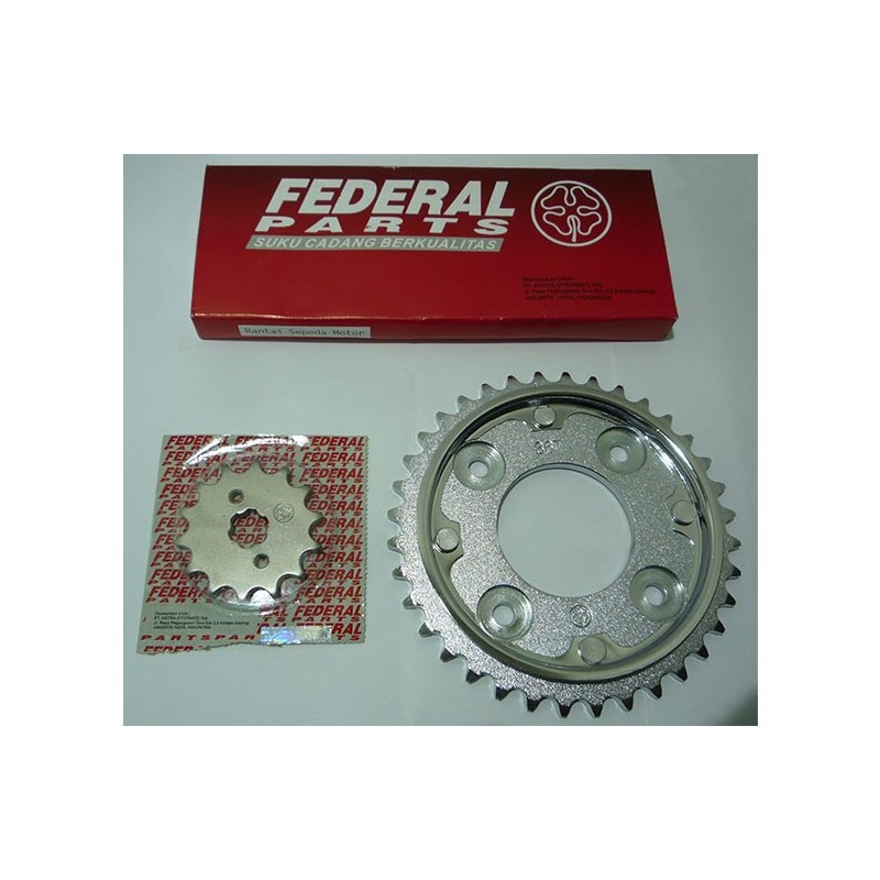 FEDERAL Αλυσίδα-Γρανάζια Κιτ  14/36-420X108L SUPRA-X125I HELMIN