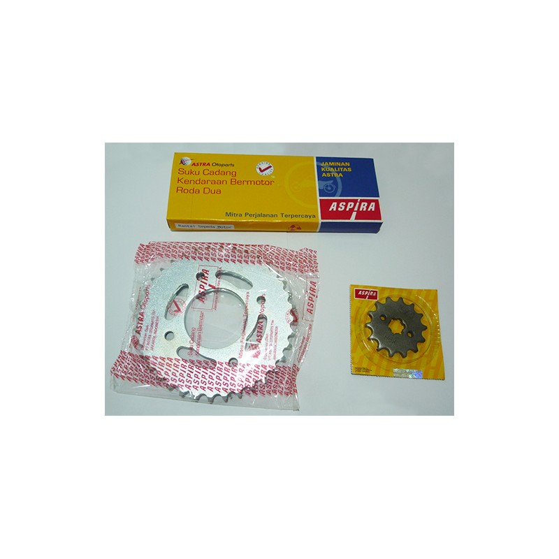 ASPIRA Αλυσίδα-Γρανάζια Κιτ  14/37-420X104L WAVE110I,ASTREA GRAND110FI
