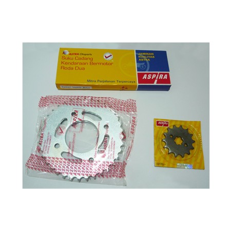 ASPIRA Αλυσίδα-Γρανάζια Κιτ  14/37-420X104L WAVE110I,ASTREA GRAND110FI