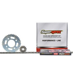 SUPERSPROX KIT Αλυσίδα-Γρανάζια 14/37 420H X 104L WAVE110I,GRAND110FI
