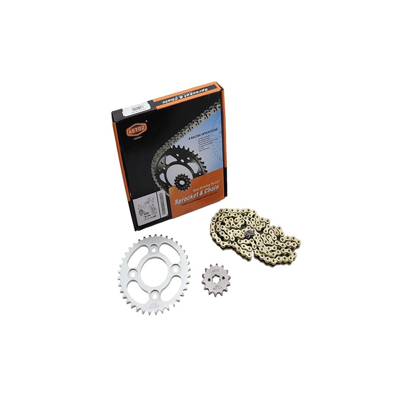 KETOZ Αλυσίδα-Γρανάζια Κιτ 14/37 Χρυσή 420H X 104L WAVE110I,GRAND110FI