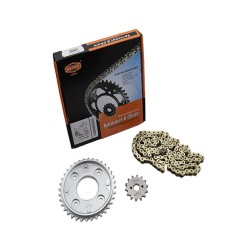 KETOZ Αλυσίδα-Γρανάζια Κιτ 14/36 Χρυσή 420H X 108L SUPRA-X125I HELMIN