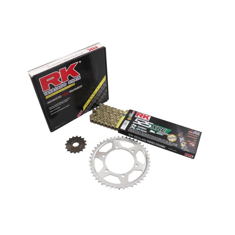 RK KIT Αλυσίδα-Γρανάζια 16/45 GB525XRE-110L Χρυσή Αλυσ. MT-09'14-20/MT-09TRACER'14-18