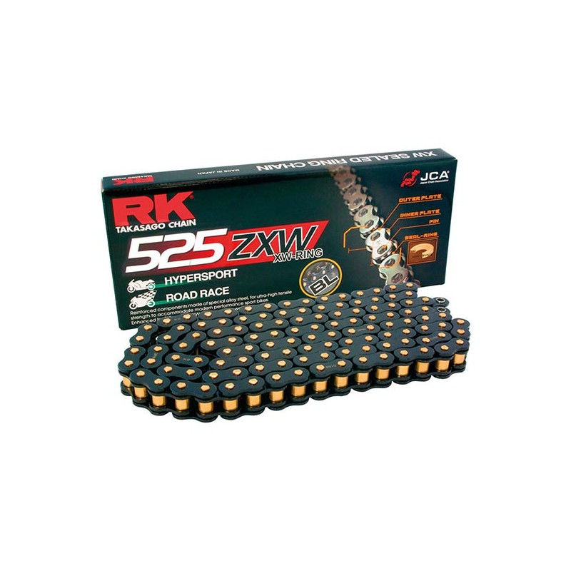 Αλυσίδα RK BL525ZXW-112L CLF  BLACK SCALE (Μαύρη)