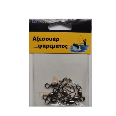 Στριφτάρια με παραμάνα ασφαλείας - No.6 - 10pcs - 830137