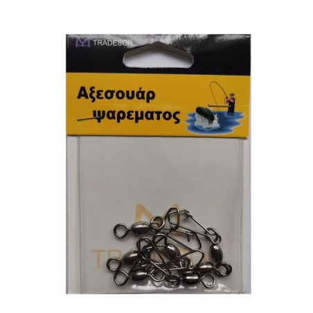 Στριφτάρια με παραμάνα ασφαλείας - No.2 - 10pcs - 830135