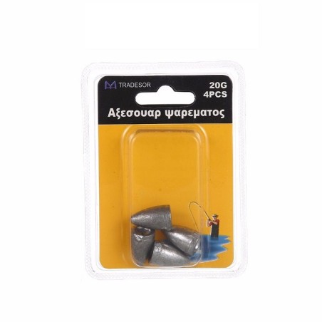 Βαρίδια αλιείας - 20gr - 4pcs - 830140