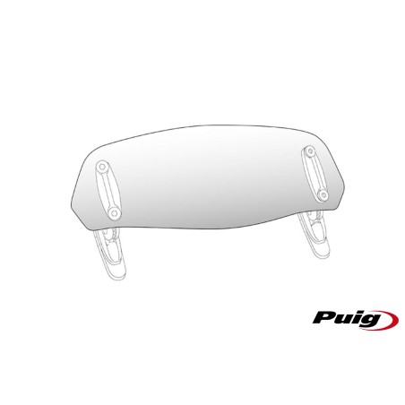 Προσθήκη Παρμπρίζ PUIG 6375W Καθαρή με Κλιπ 325X102MM UNIVERSAL