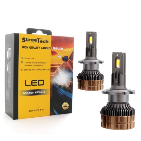 Led λάμπες D1S / D2S / D2R / D3S / D4S μοντέλο STN1 για μεσαία ή μεγάλα φώτα, 55 Watt - CANBUS 6000K - 1400% πιό έντονη φωτεινότ