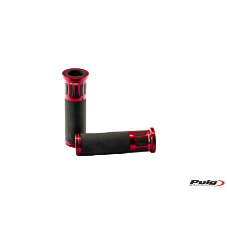 Χειρολαβές PUIG 5879R 119MM-64GR HI-TECH RACING Κόκκινες UNIVERSAL