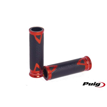 Χειρολαβές PUIG 6325R 119MM-64GR HI-TECH RADICAL Κόκκινες UNIVERSAL