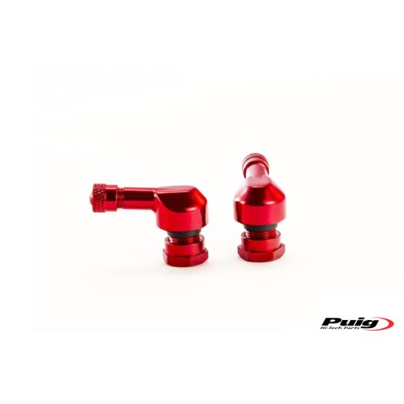 Βαλβίδες Αγωνιστικές  90μοιρών PUIG 8100R Κόκκινες 8.3MM-8GR UNIVERSAL