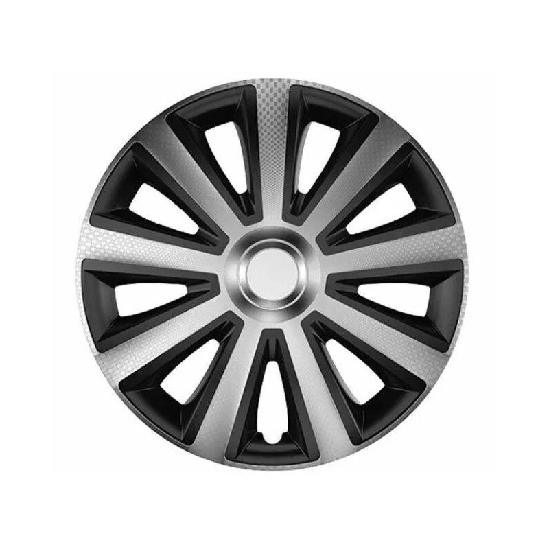 Τάσια Versaco Carbon Aviator Ασημί / Μαύρο - 16'' - 4τμχ.