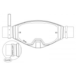 Μάσκα UFO  ANABATH (GOGGLES) GO013002 WISE PRO
