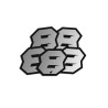 Αυτοκόλλητα UFO AD02481S8 H.10 RACING ΝO. 8  Ασημί