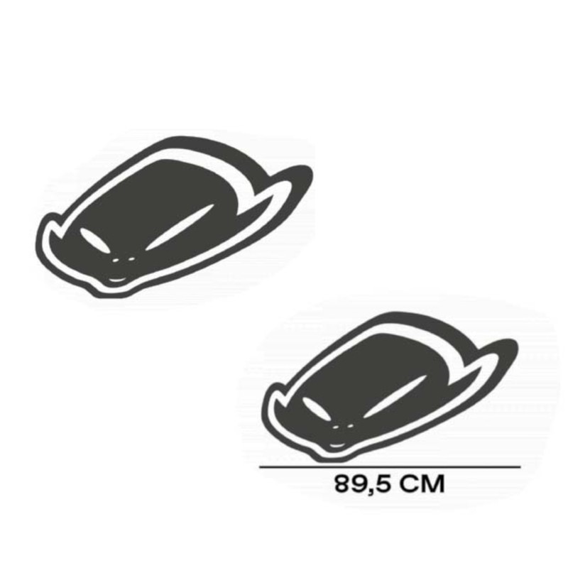 Αυτοκόλλητο UFO ALIEN LOGO AD01924 50CM