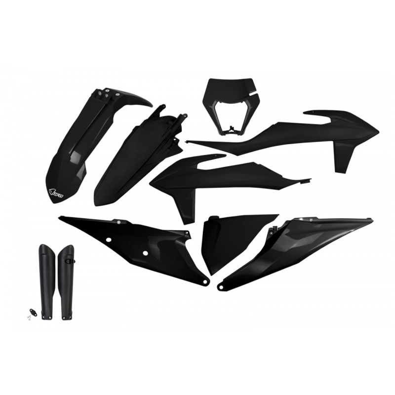 Κουστούμια UFO KTKIT527F001 Μαύρα EXC125 '20-21, EXC150 '20-23