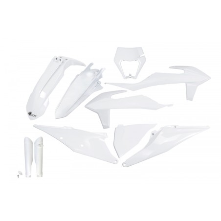 Κουστούμια UFO KTKIT527F042 Λευκά EXC125 '20-21, EXC150 '20-23