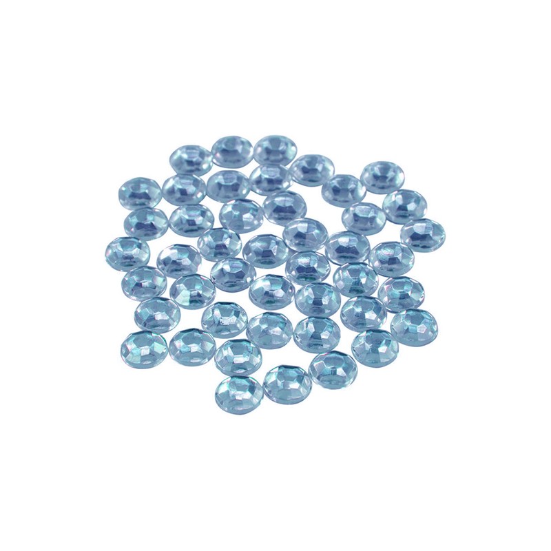 ΔΙΑΚΟΣΜΗΤΙΚΑ STRASS ΜΠΛΕ 50τμχ. 8mm