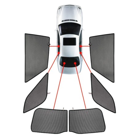 CarShades - ΚΟΥΡΤΙΝΑΚΙΑ  CAR SHADES ΓΙΑ HONDA JAZZ 5D 2014-2020 - 6 ΤΕΜ. (PVC.HON-JAZZ-5-C)