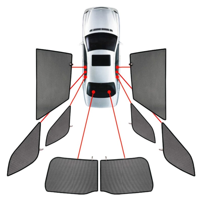 CarShades - ΚΟΥΡΤΙΝΑΚΙΑ  CAR SHADES ΓΙΑ MERCEDES GLE W167 5D 2019+ - 8 ΤΕΜ. (PVC.MB-GLE-5-B)