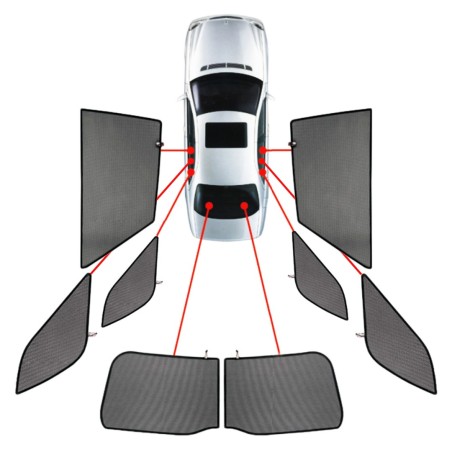 CarShades - ΚΟΥΡΤΙΝΑΚΙΑ  CAR SHADES ΓΙΑ MERCEDES GLE W167 5D 2019+ - 8 ΤΕΜ. (PVC.MB-GLE-5-B)