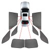 CarShades - ΚΟΥΡΤΙΝΑΚΙΑ  CAR SHADES ΓΙΑ MERCEDES GLE W167 5D 2019+ - 8 ΤΕΜ. (PVC.MB-GLE-5-B)