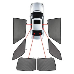 CarShades - ΚΟΥΡΤΙΝΑΚΙΑ  CAR SHADES ΓΙΑ NISSAN QASHQAI 5D 2018-2021 - 6 ΤΕΜ. (PVC.NIS-QASH-5-BX)