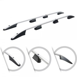 ΜΠΑΡΕΣ ΟΡΟΦΗΣ ΓΙΑ FORD TRANSIT CONNECT / TOURNEO CONNECT / VW CADDY 2021+ ΠΑΡΑΛΛΗΛΕΣ L1 ΑΛΟΥΜΙΝΙΟΥ ΑΣΗΜΙ ΟMTEC - 2 TEMΑΧΙΑ