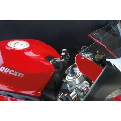 Βάση Στήριξης Κινητού Panigale της σειράς Titan Optiline για τις Βίδες στην Μίζα στο Τιμόνι Μηχανής Panigale 899, 959, V2, 1199,