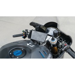 Βάση Στήριξης Κινητού Panigale της σειράς Titan Optiline για τις Βίδες στην Μίζα στο Τιμόνι Μηχανής Panigale 899, 959, V2, 1199,
