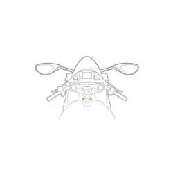 Βάση Στήριξης Κινητού Panigale της σειράς Titan Optiline για τις Βίδες στην Μίζα στο Τιμόνι Μηχανής Panigale 899, 959, V2, 1199,