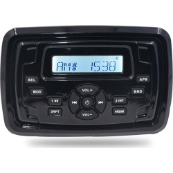 HASDA MP3 PLAYER 155X105mm - 12V - 4X45W ΜΕ ΡΑΔΙΟΦΩΝΟ/USB/BLUETOOTH (ΑΔΙΑΒΡΟΧΟ/ΜΑΥΡΟ)
