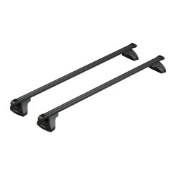 ΜΠΑΡΕΣ ΟΡΟΦΗΣ ΣΙΔΗΡΟΥ QUADRA XL 140 cm MAX-LOAD ΣΕΤ ΣΕ ΜΑΥΡΟ ΧΡΩΜΑ ΜΕ ΠΡΟΣΤΑΤΕΥΤΙΚΑ ΚΑΠΑΚΙΑ ΑΚΡΩΝ EVOS LP ΓΙΑ ΑΠΛΗ ΟΡΟΦΗ NORDRIV