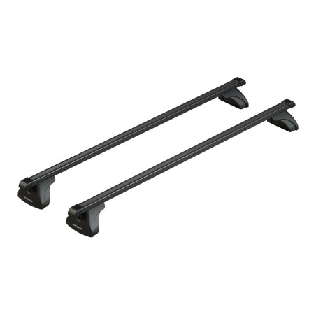 ΜΠΑΡΕΣ ΟΡΟΦΗΣ ΣΙΔΗΡΟΥ QUADRA XL 140 cm MAX-LOAD ΣΕΤ ΣΕ ΜΑΥΡΟ ΧΡΩΜΑ ΜΕ ΠΡΟΣΤΑΤΕΥΤΙΚΑ ΚΑΠΑΚΙΑ ΑΚΡΩΝ EVOS LP ΓΙΑ ΑΠΛΗ ΟΡΟΦΗ NORDRIV