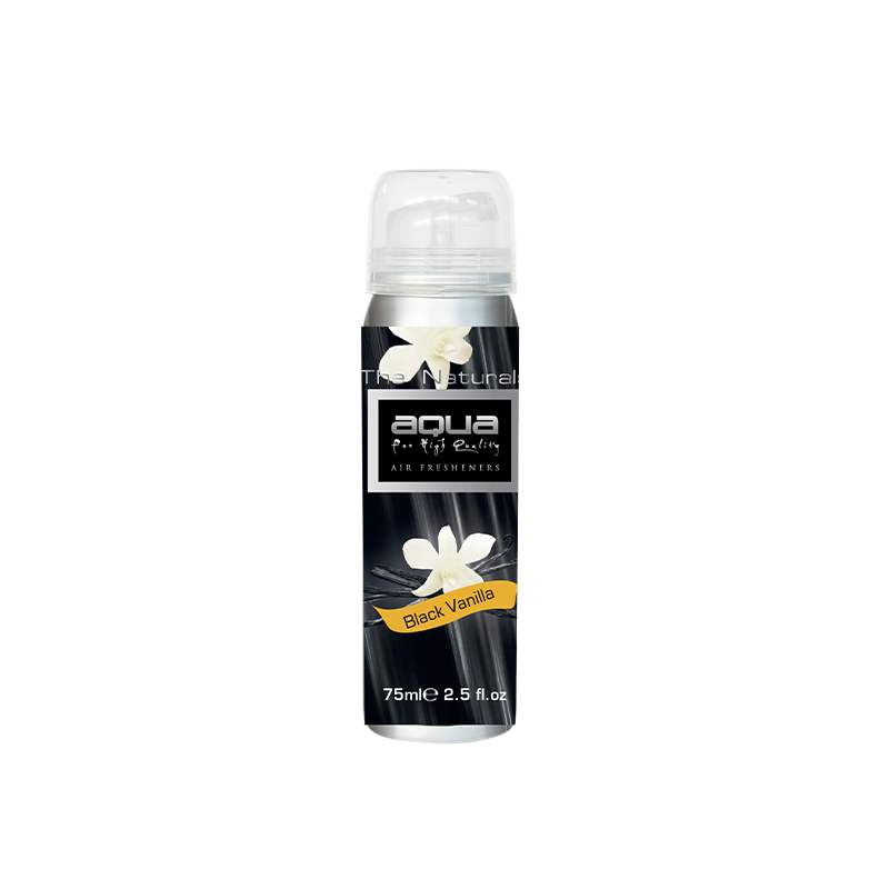 Aqua - ΑΡΩΜΑΤΙΚΟ ΑΥΤΟΚΙΝΗΤΟΥ ΣΕ ΣΠΡΕΙ (SPRAY) ΜΕ ΑΡΩΜΑ BLACK VANILLA FLOWERS SERIES 75ml AQUA - 1 TEM. (10-791/AQ)