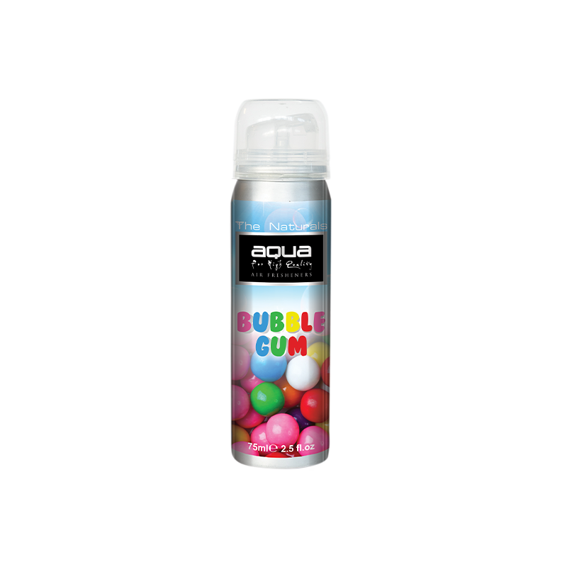 Aqua - ΑΡΩΜΑΤΙΚΟ ΑΥΤΟΚΙΝΗΤΟΥ ΣΕ ΣΠΡΕΙ (SPRAY) ΜΕ ΑΡΩΜΑ ΤΣΙΧΛΟΦΟΥΣΚΑ (BUBBLE GUM) FLAVORS SERIES 75ml AQUA - 1 TEM. (10-251/AQ)