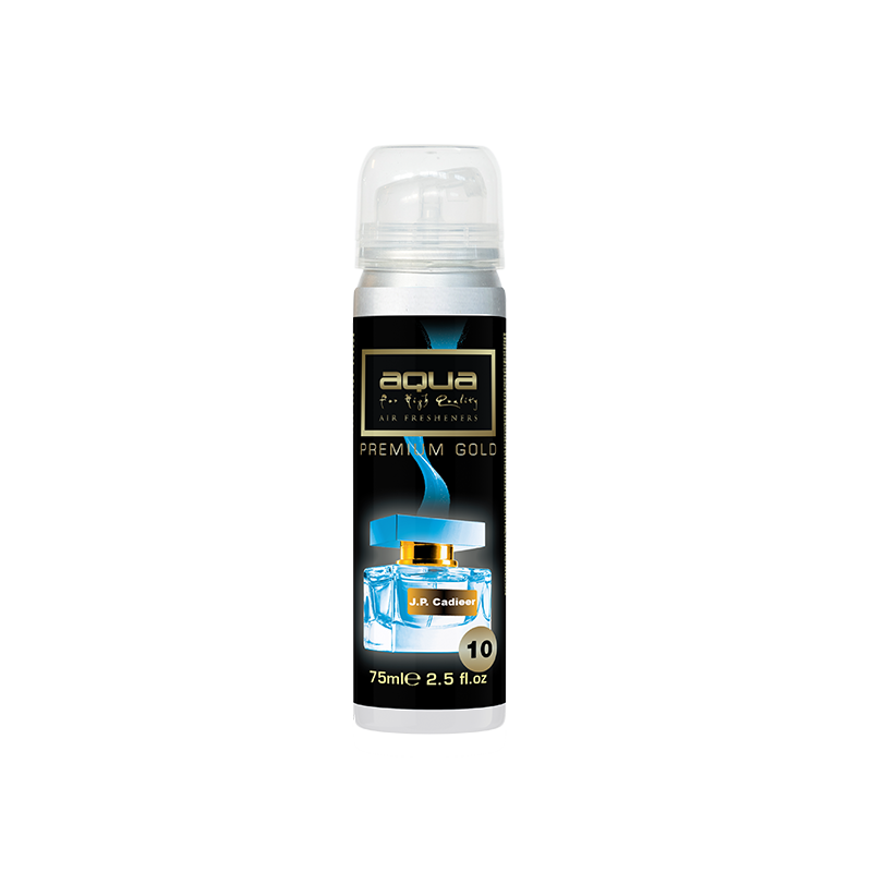 Aqua - ΑΡΩΜΑΤΙΚΟ ΑΥΤΟΚΙΝΗΤΟΥ ΣΕ ΣΠΡΕΙ (SPRAY) ΜΕ ΑΡΩΜΑ J.P CADIEER PREMIUM GOLD SERIES 75ml AQUA - 1 TEM. (10-804/AQ)