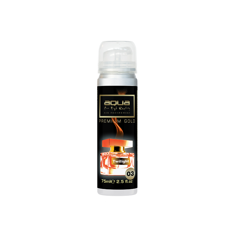 Aqua - ΑΡΩΜΑΤΙΚΟ ΑΥΤΟΚΙΝΗΤΟΥ ΣΕ ΣΠΡΕΙ (SPRAY) ΜΕ ΑΡΩΜΑ TWILIGHT PREMIUM GOLD SERIES 75ml AQUA - 1 TEM. (10-780/AQ)