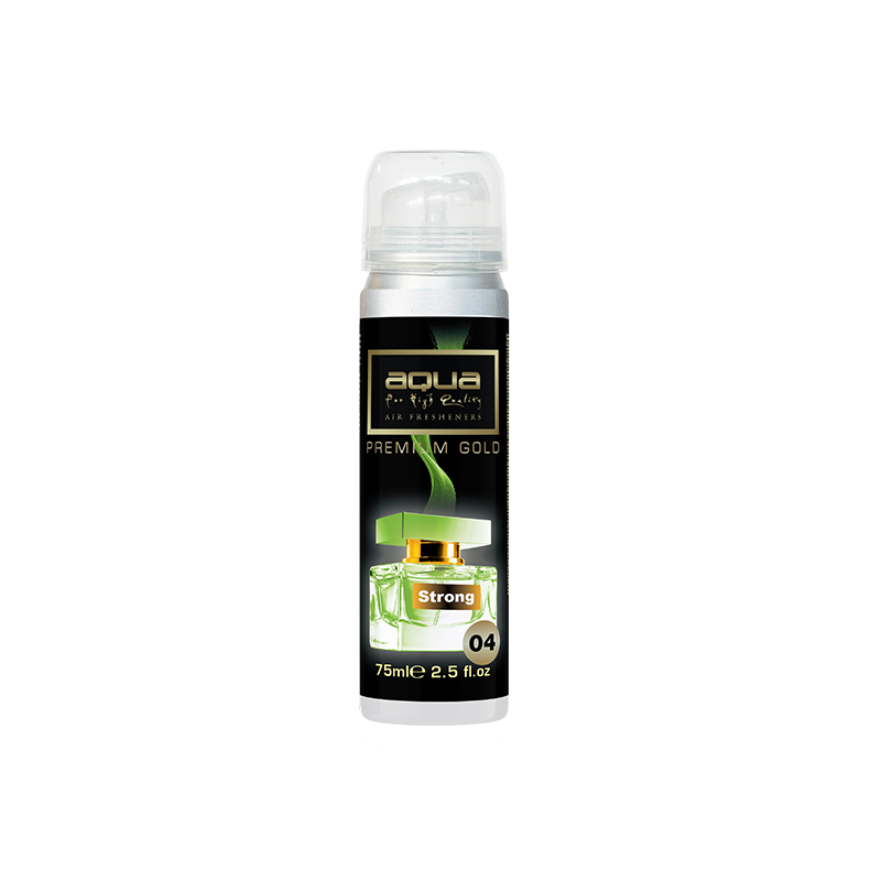 Aqua - ΑΡΩΜΑΤΙΚΟ ΑΥΤΟΚΙΝΗΤΟΥ ΣΕ ΣΠΡΕΙ (SPRAY) ΜΕ ΑΡΩΜΑ STRONG PREMIUM GOLD SERIES 75ml AQUA - 1 TEM. (10-781/AQ)