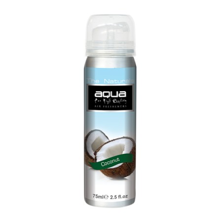 Aqua - ΑΡΩΜΑΤΙΚΟ ΑΥΤΟΚΙΝΗΤΟΥ ΣΕ ΣΠΡΕΙ (SPRAY) ΜΕ ΑΡΩΜΑ ΚΑΡΥΔΑ (COCONUT) FRUITS SERIES 75ml AQUA - 1 TEM. (10-127/AQ)