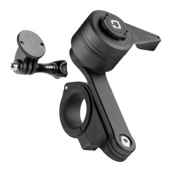 Διπλή Βάση Στήριξης Κινητού και Action Camera Combo 2.0 της σειράς Titan Optiline για Τιμόνι Μηχανής ή Ποδηλάτου με διάμετρο από