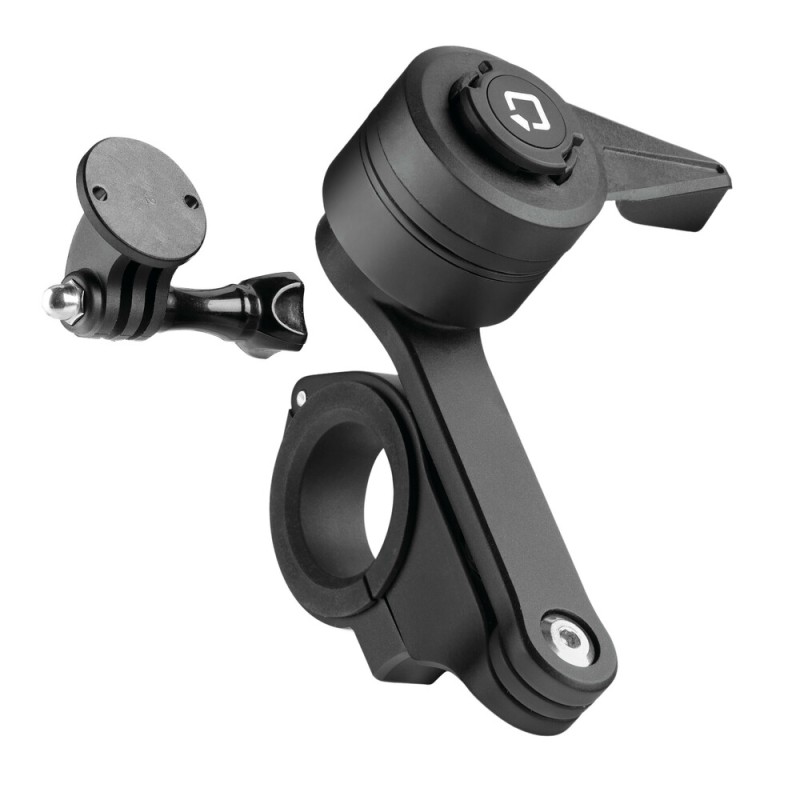 Διπλή Βάση Στήριξης Κινητού και Action Camera Combo 2.0 της σειράς Titan Optiline για Τιμόνι Μηχανής ή Ποδηλάτου με διάμετρο από