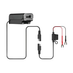 Αδιάβροχος Φορτιστής Κινητού Trek X 12/24V 48W της σειράς Optiline με 2 θύρες USB Type A και USB Type C, Καλώδιο 180 cm, Βύσμα S