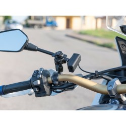 Αδιάβροχος Φορτιστής Κινητού Trek X 12/24V 48W της σειράς Optiline με 2 θύρες USB Type A και USB Type C, Καλώδιο 180 cm, Βύσμα S